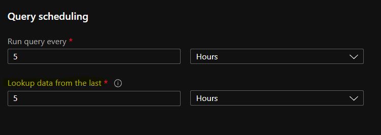 TimeGenerated during rule creation